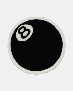 Stüssy 8-Ball Rug Novelty Home Black | WLF-256013