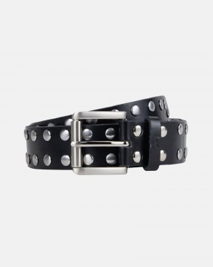 Stüssy 8 Ball Studded Belt Belt Black | HVO-923175