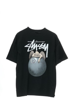 Stüssy Angel Relaxed Tee Tees Black | IDB-395704