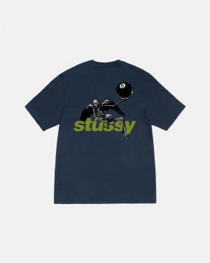 Stüssy Apocalypse Tee Short Sleeve T-Shirt Navy | WGO-538627