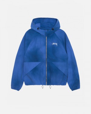 Stüssy Beach Shell Wave Dye Long Sleeve Outerwear Ultramarine | ZUX-140853