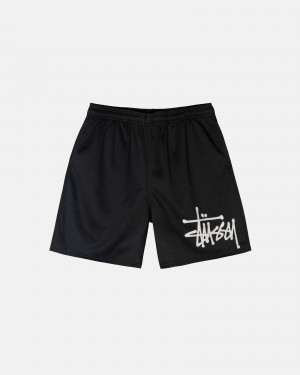 Stüssy Big Basic Mesh Short Shorts Black | JYL-719638