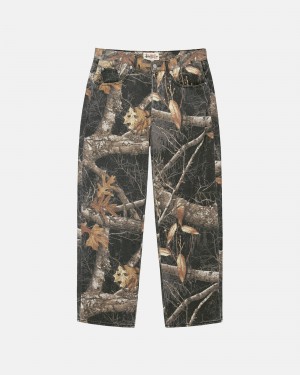 Stüssy Big Ol' Jean Realtree Edge Pants Black | JUV-582764