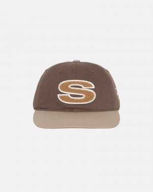 Stüssy Chenille S Low Pro Cap Ball Cap Brown | LDT-287490