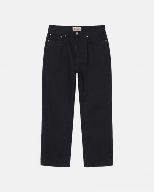 Stüssy Classic Jean Overdyed Denim Black | FHD-095621