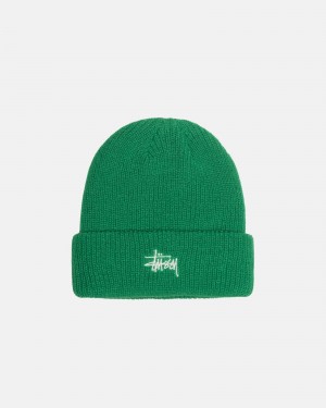 Stüssy Cuff Beanie Basic Beanie Kelly Green | QDU-542798