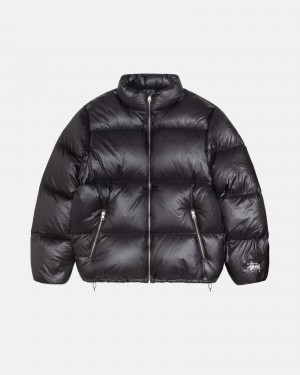 Stüssy Down Puffer Parachute Ripstop Long Sleeve Outerwear Charcoal | MOQ-352674