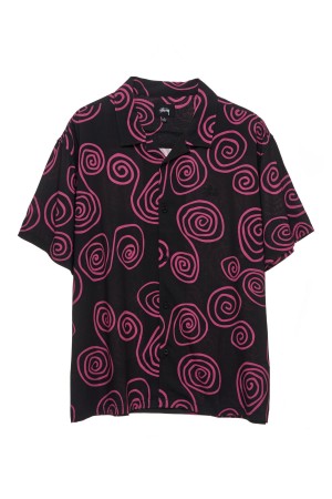 Stüssy Hand Drawn S Ss Shirt Shirts Black | AFG-937085