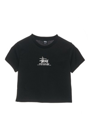 Stüssy International Slim Tee Tees Black | PQU-795418