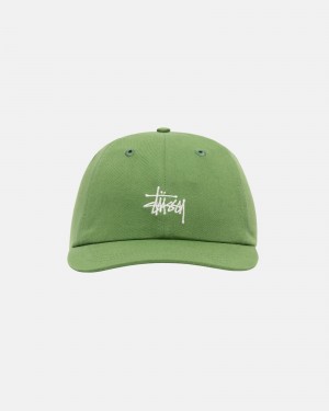 Stüssy Low Pro Basic Stock Strapback Ball Cap Aloe | RCJ-465129