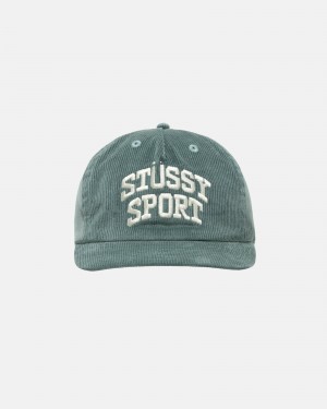 Stüssy Mid-Depth Sport Arch Strapback Ball Cap Dark Teal | YKE-794132