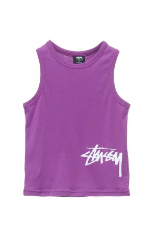 Stüssy Mid Graffiti Tank Singlets & Tanks Purple | BWG-567291