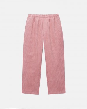 Stüssy Mix Wale Corduroy Beach Pant Pants Rose | XFU-673950