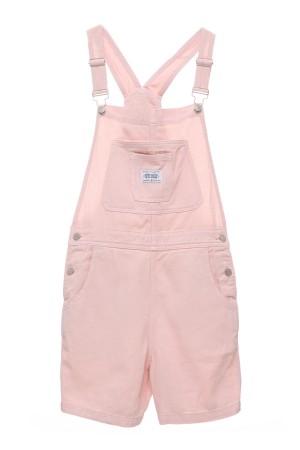 Stüssy Nevada Denim Short Overall Shorts & Pants Pigment Washed Pink | IBK-048125