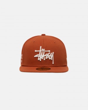 Stüssy New Era 59Fifty Authentic Ball Cap Rust | QYR-290536