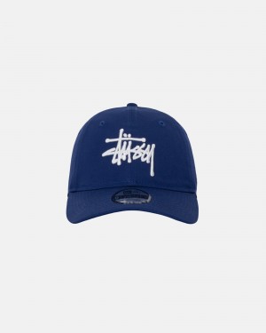 Stüssy New Era 9Twenty Basic Strapback Ball Cap Dark Royal | ZES-867054