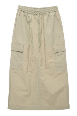 Stüssy Nylon Cargo Midi Skirt Shorts & Pants Light Green | QKU-452806