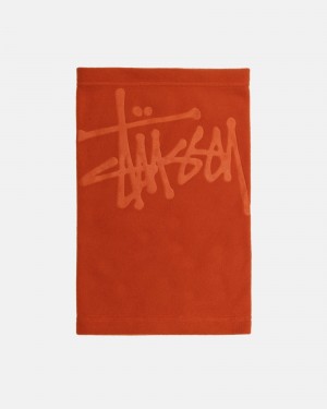 Stüssy Polar Fleece Neck Warmer Scarf Orange | RDB-864931