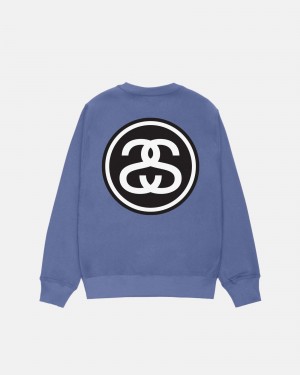 Stüssy SS-Link Crew Long Sleeve Sweatshirt Storm | OBC-570281