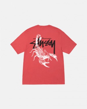 Stüssy Scorpion Tee Short Sleeve T-Shirt Pepper | KCP-837954