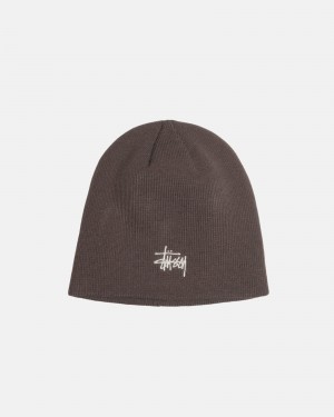 Stüssy Skullcap Basic Beanie Cocoa | MIB-874923