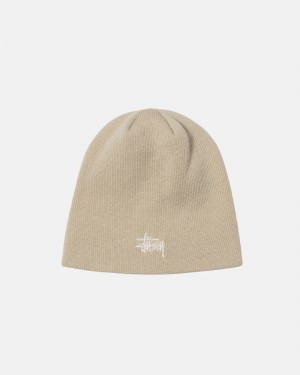 Stüssy Skullcap Basic Beanie Cream | TDG-704853