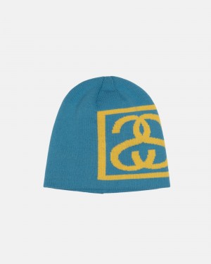 Stüssy Skullcap SS Link Beanie Aqua | NQW-175093