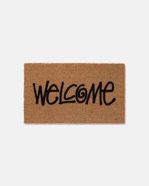 Stüssy Stussy Welcome Mat Accessories Cocoa | GTQ-723105