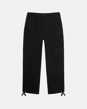 Stüssy Surplus Cargo Ripstop Pants Black | BEO-840362