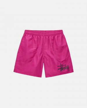 Stüssy Water Short Big Basic Swim Bottom Magenta | ZEB-950786