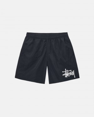 Stüssy Water Short Big Basic Swim Bottom Black | WLS-410367