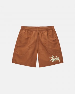 Stüssy Water Short Big Basic Swim Bottom Coffee/Pistachio | MBK-064591