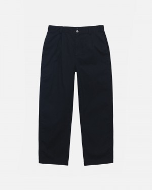 Stüssy Workgear Trouser Twill Pants Black | BWJ-935170