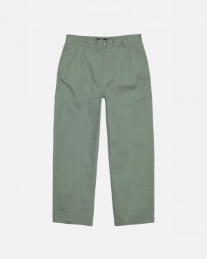 Stüssy Workgear Trouser Twill Pants Fatigue | CTM-904672