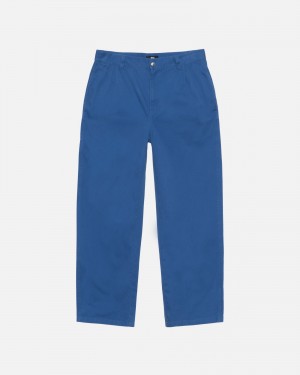 Stüssy Workgear Trouser Twill Pants Royal | RLF-924503