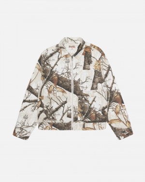 Stüssy Zip Work Jacket Realtree Edge Long Sleeve Outerwear Snow | NVF-897346