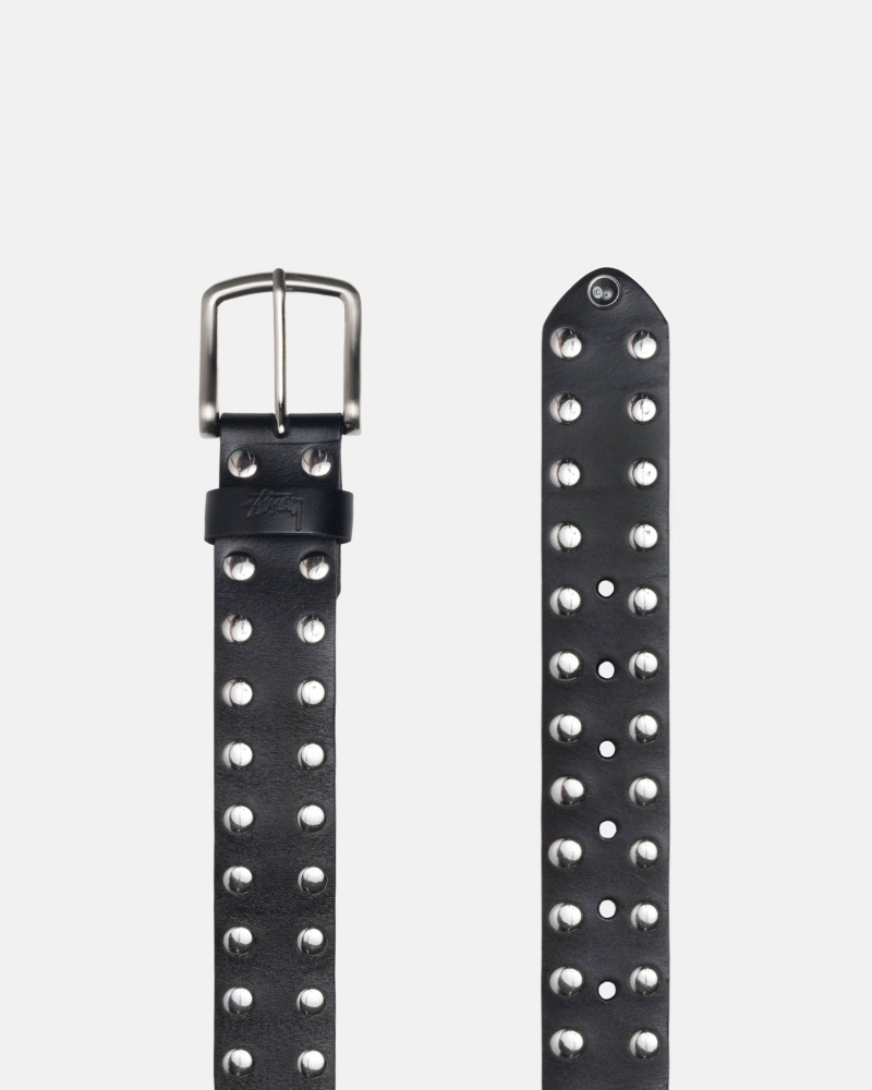 Stüssy 8 Ball Studded Belt Belt Black | HVO-923175