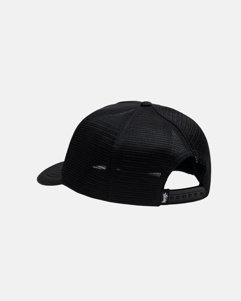 Stüssy 8 Ball Trucker Cap Ball Cap Black | QID-169570