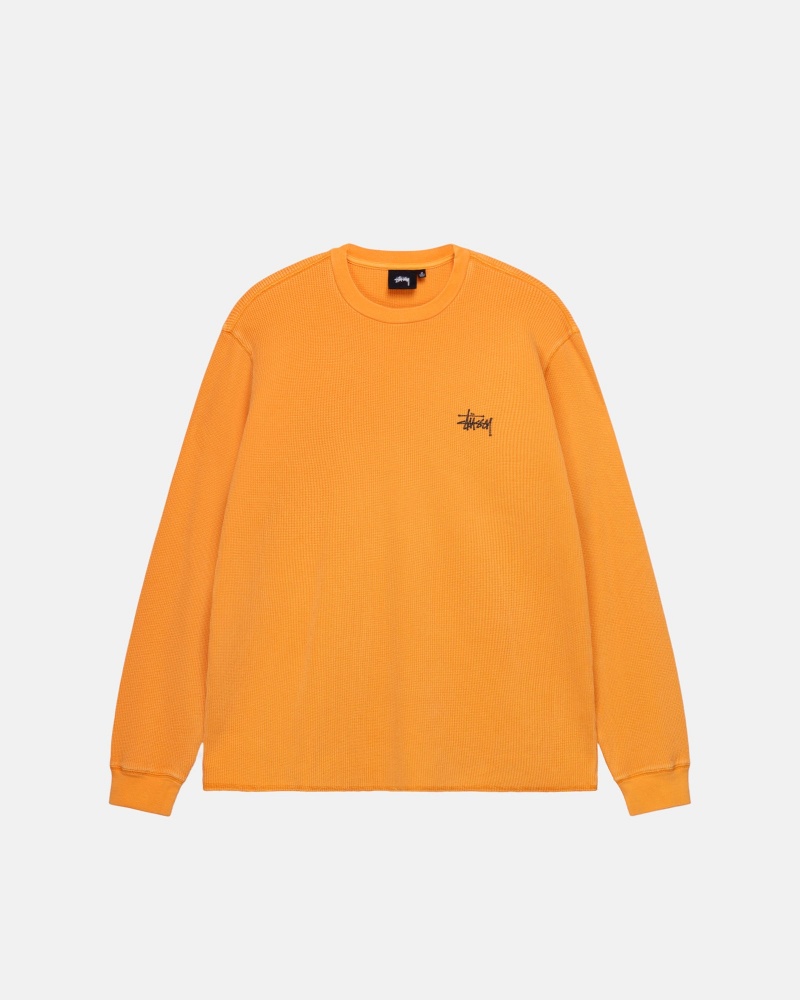 Stüssy Basic Stock LS Thermal Long Sleeve Knit Apricot | ARW-820541