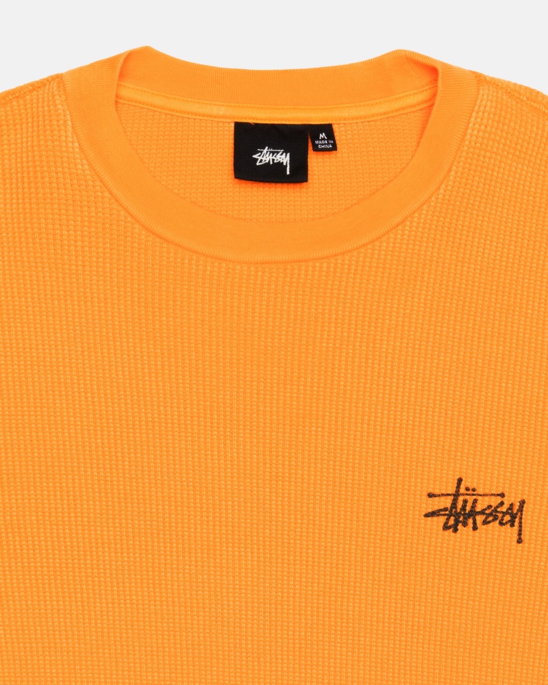 Stüssy Basic Stock LS Thermal Long Sleeve Knit Apricot | ARW-820541