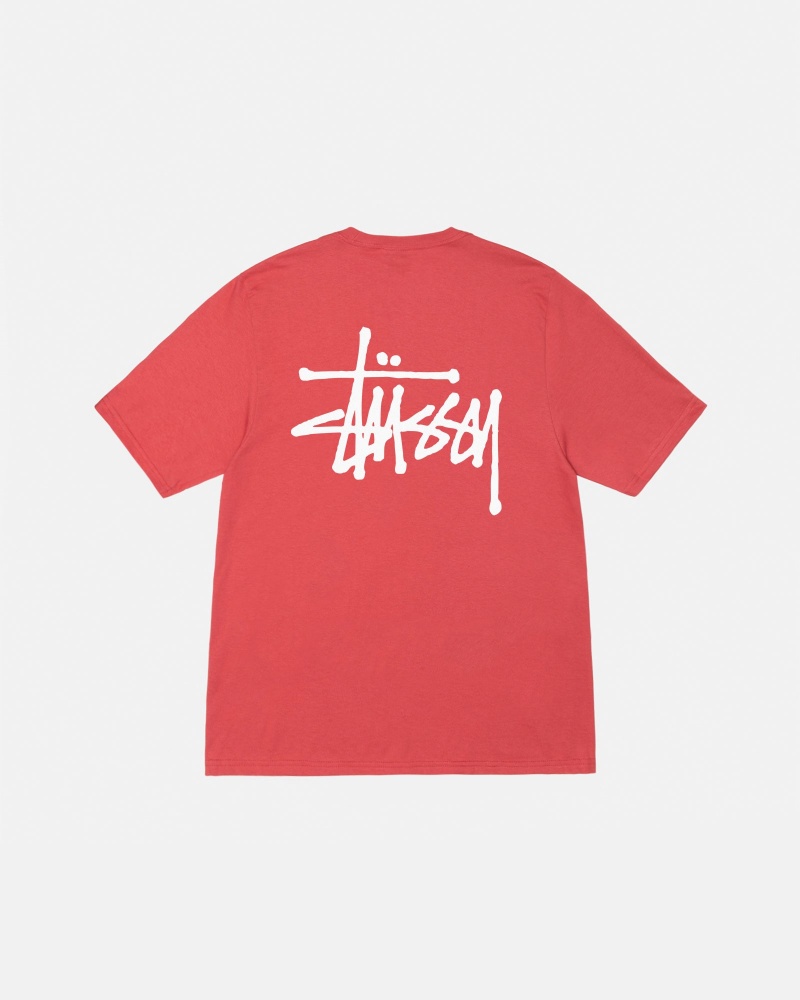 Stüssy Basic Stussy Tee Short Sleeve T-Shirt Pepper | OVD-681735