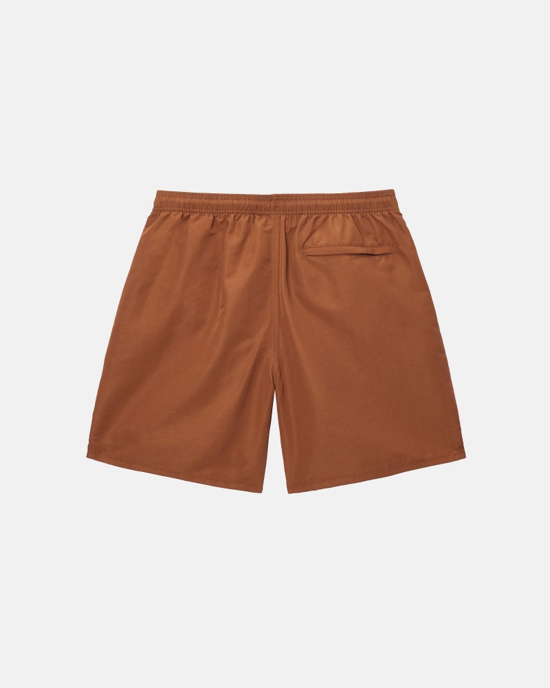 Stüssy Big Basic Water Short Swim Bottom Coffee | OMR-765089