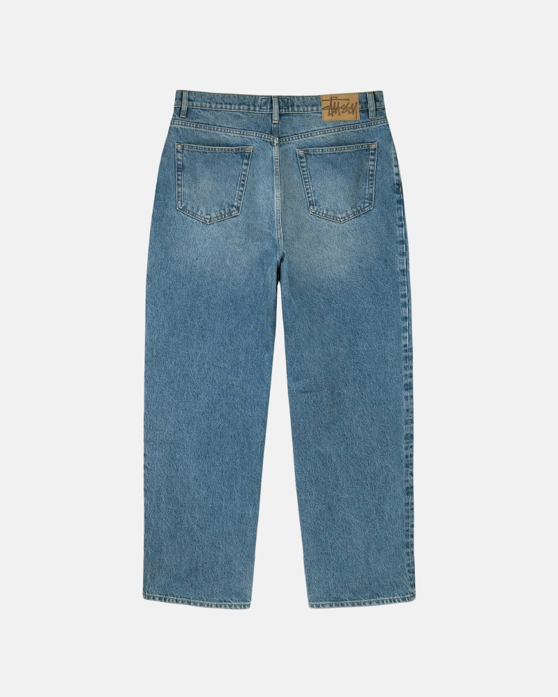 Stüssy Big Ol' Jean Denim Denim Washed Blue | KBA-174835