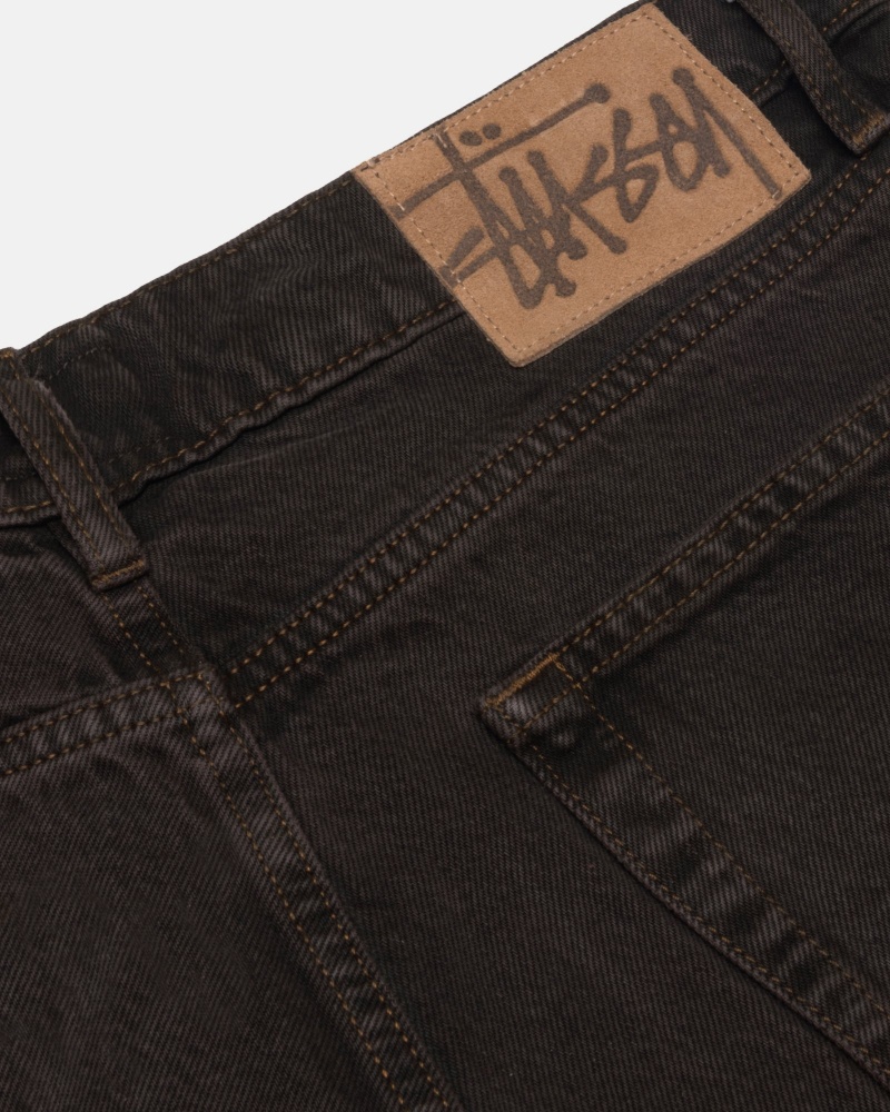 Stüssy Big Ol' Jean Denim Pants Espresso | AXK-539472