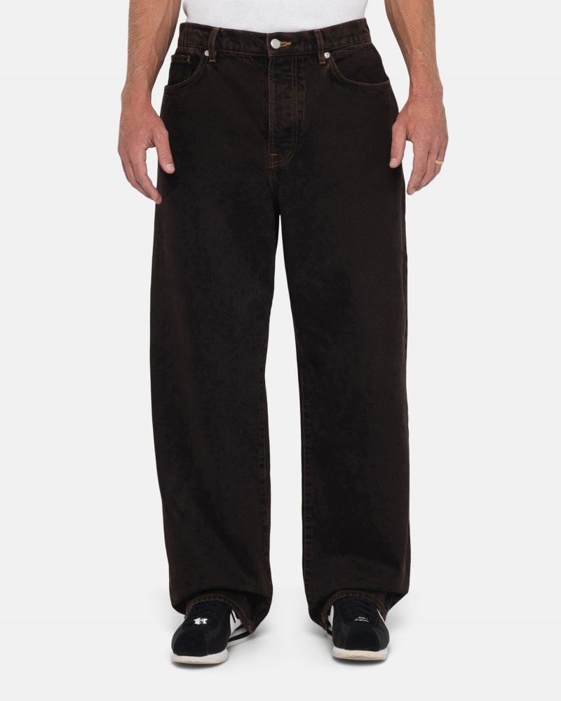 Stüssy Big Ol' Jean Denim Pants Espresso | AXK-539472