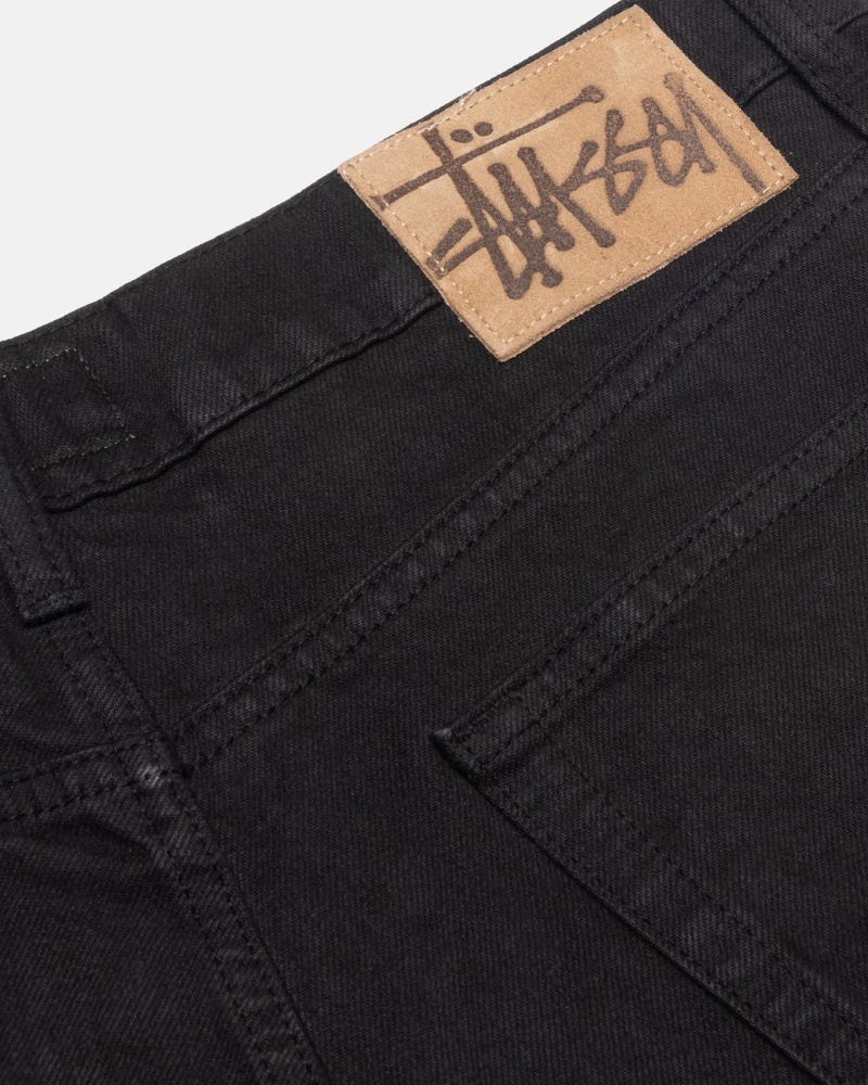 Stüssy Big Ol' Jean Overdyed Denim Black | TZG-805329