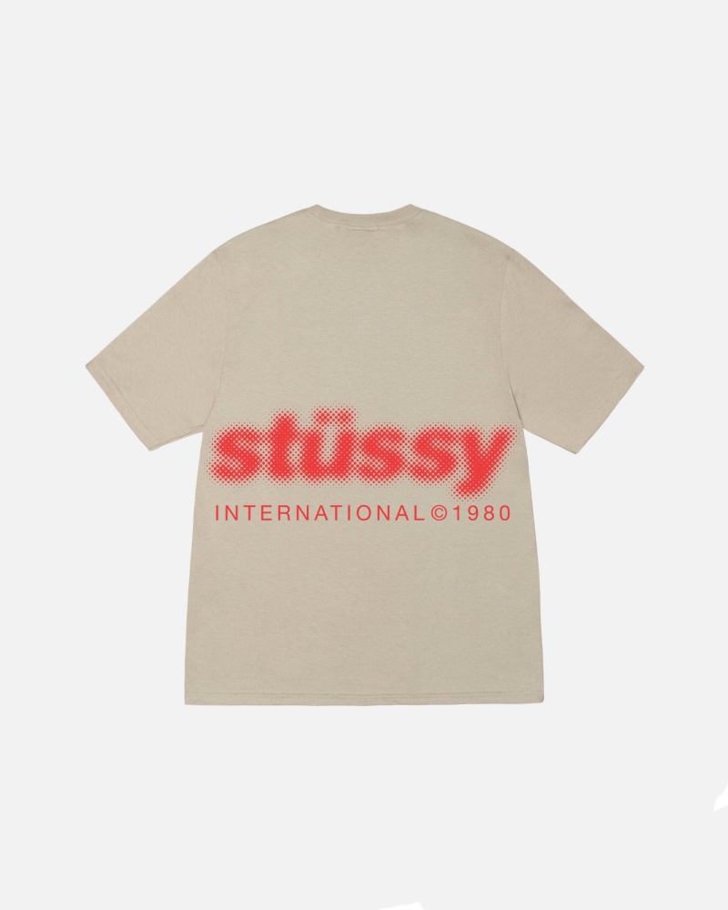 Stüssy Blur Tee Short Sleeve T-Shirt Khaki | QPE-602758