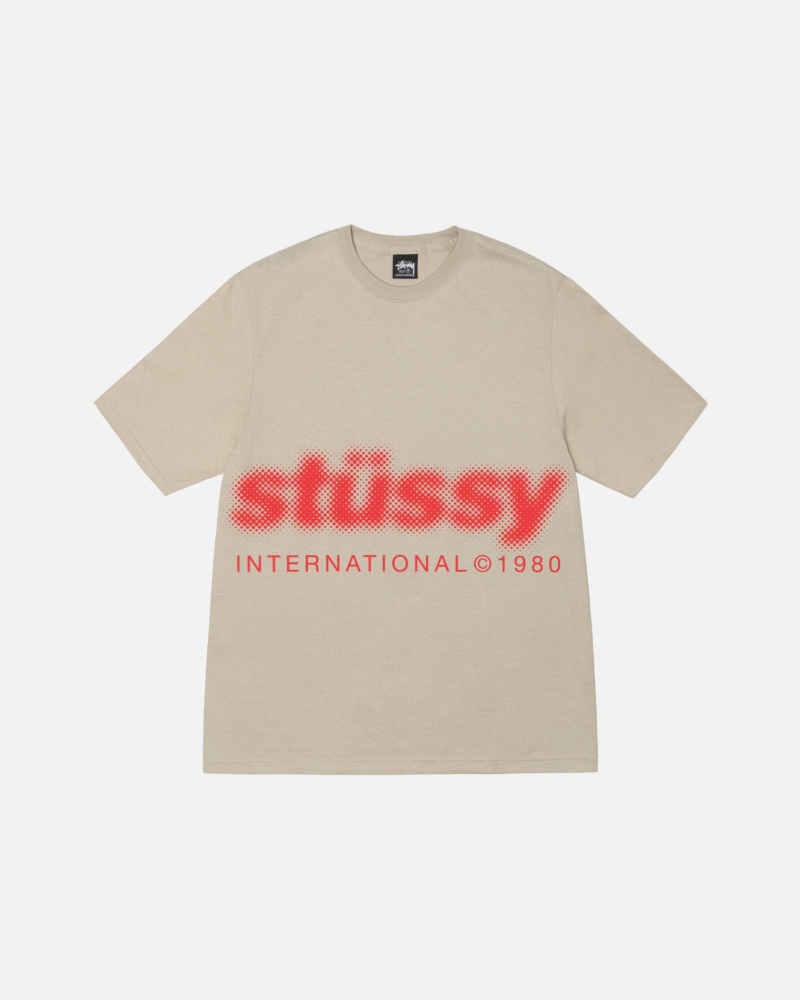 Stüssy Blur Tee Short Sleeve T-Shirt Khaki | QPE-602758