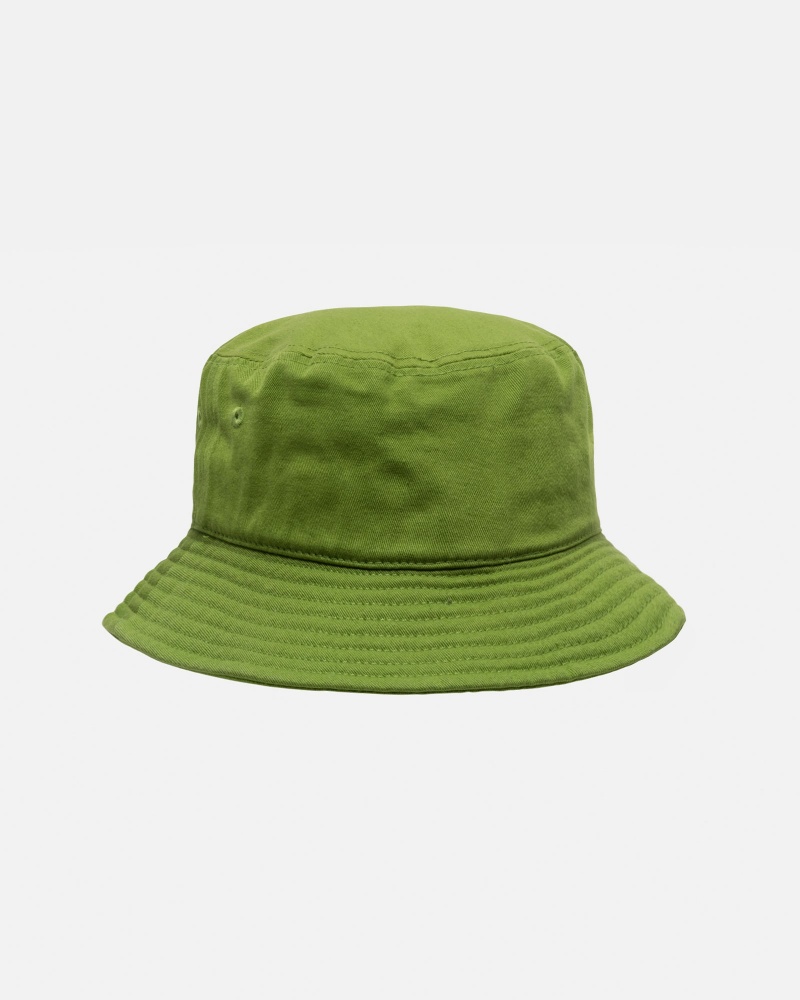 Stüssy Bucket Hat Big Stock Bucket Hat Grass | GLN-061793