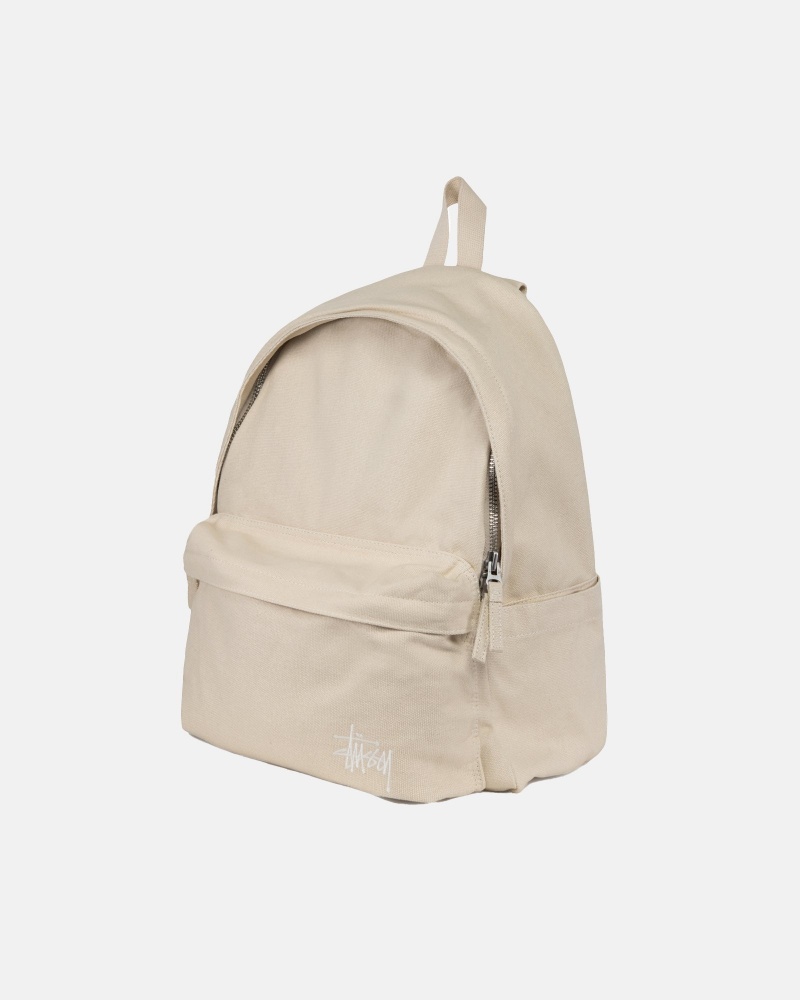 Stüssy Canvas Backpack Backpack Natural | VZG-219563